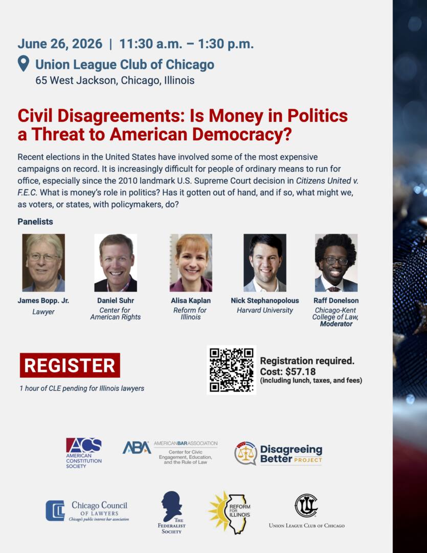 Civil Disagreements 8211 Money in Politics Poster